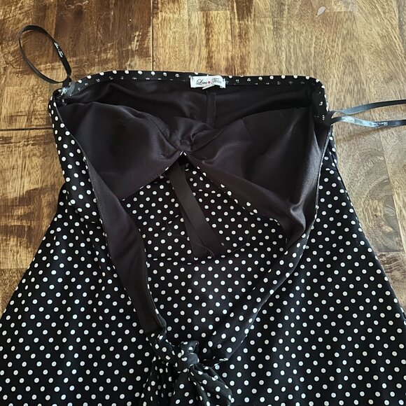 Love Tease Halter Style Polka Dot Women's Dress - Picture 7 of 12